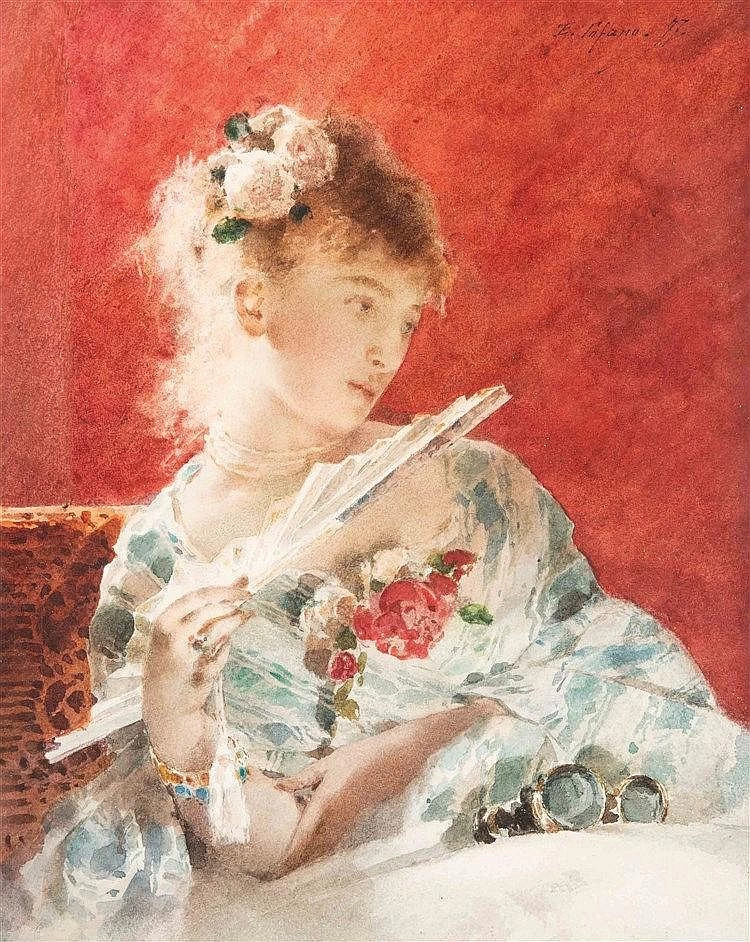 Donna con ventaglio 1